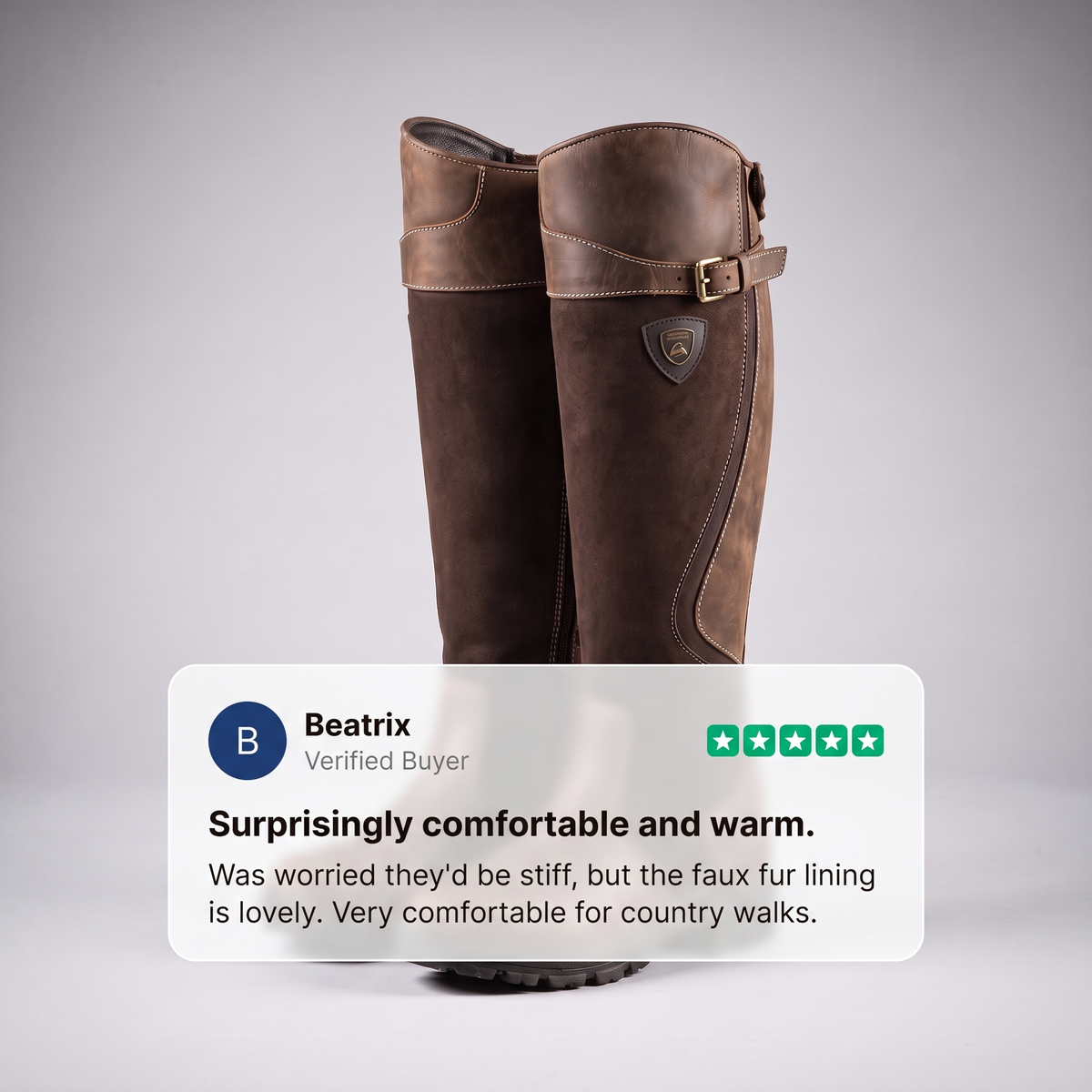 Imogen | Tall Buckle Riding Boots