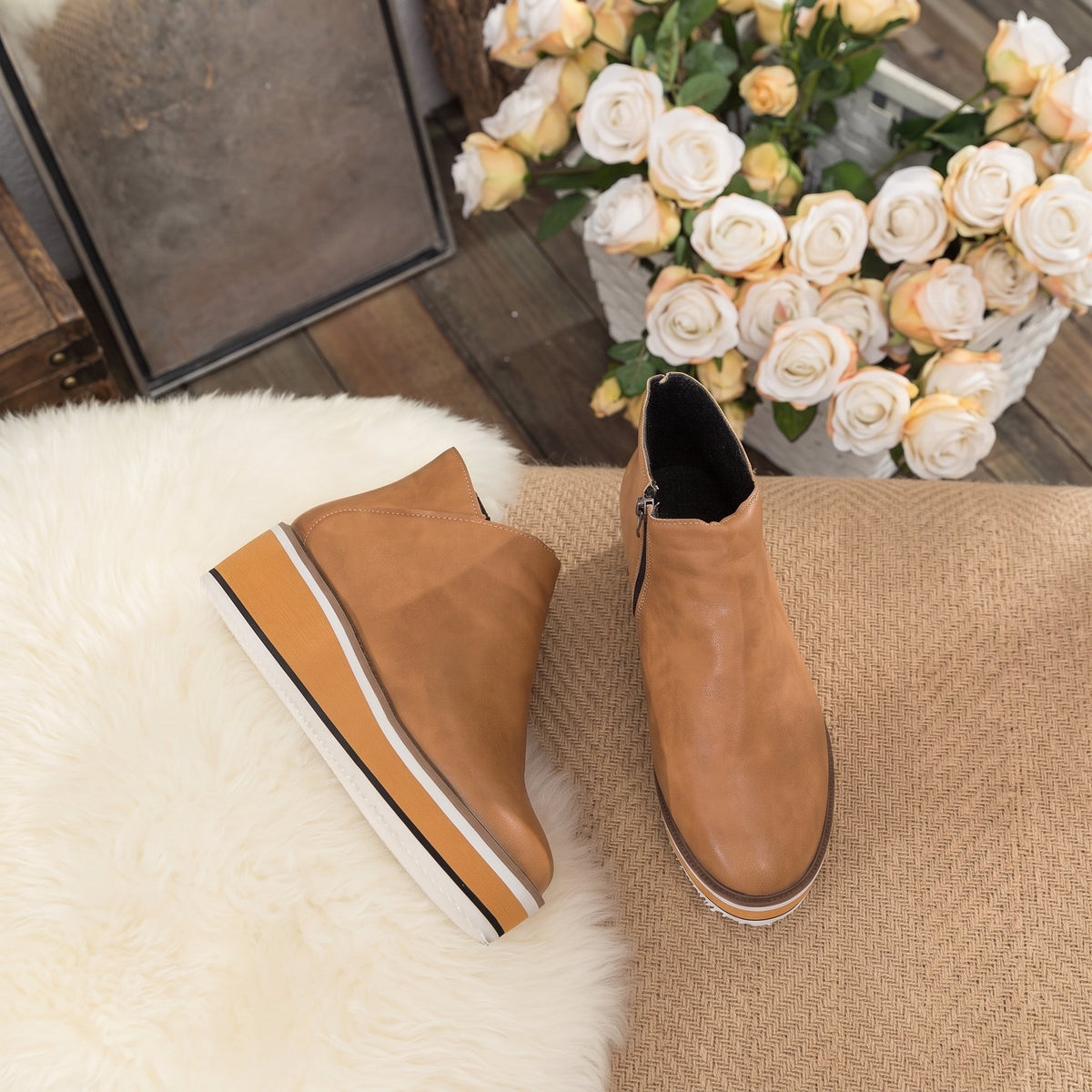 Marlowe | Platform Zip Ankle Boots