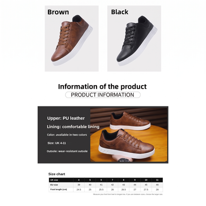 Harlan trainers - colours, product information and UK size chart