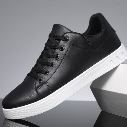 Harlan men's smart casual trainers in black