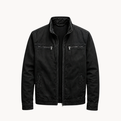 Calder | Stand-Collar Washed Cotton Jacket