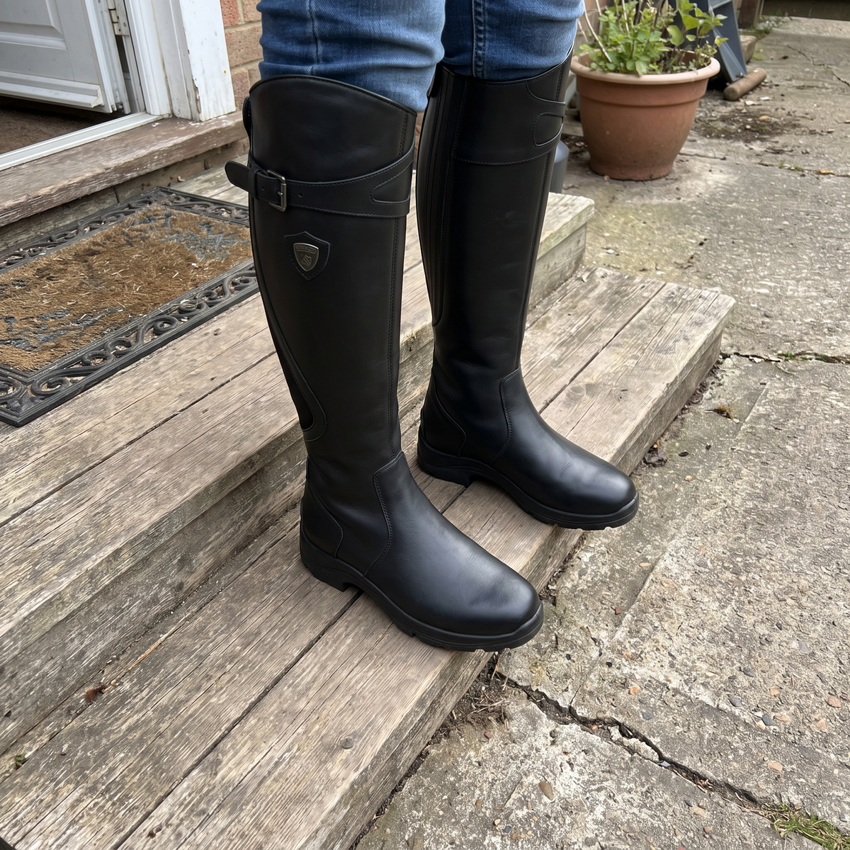 Imogen | Tall Buckle Riding Boots