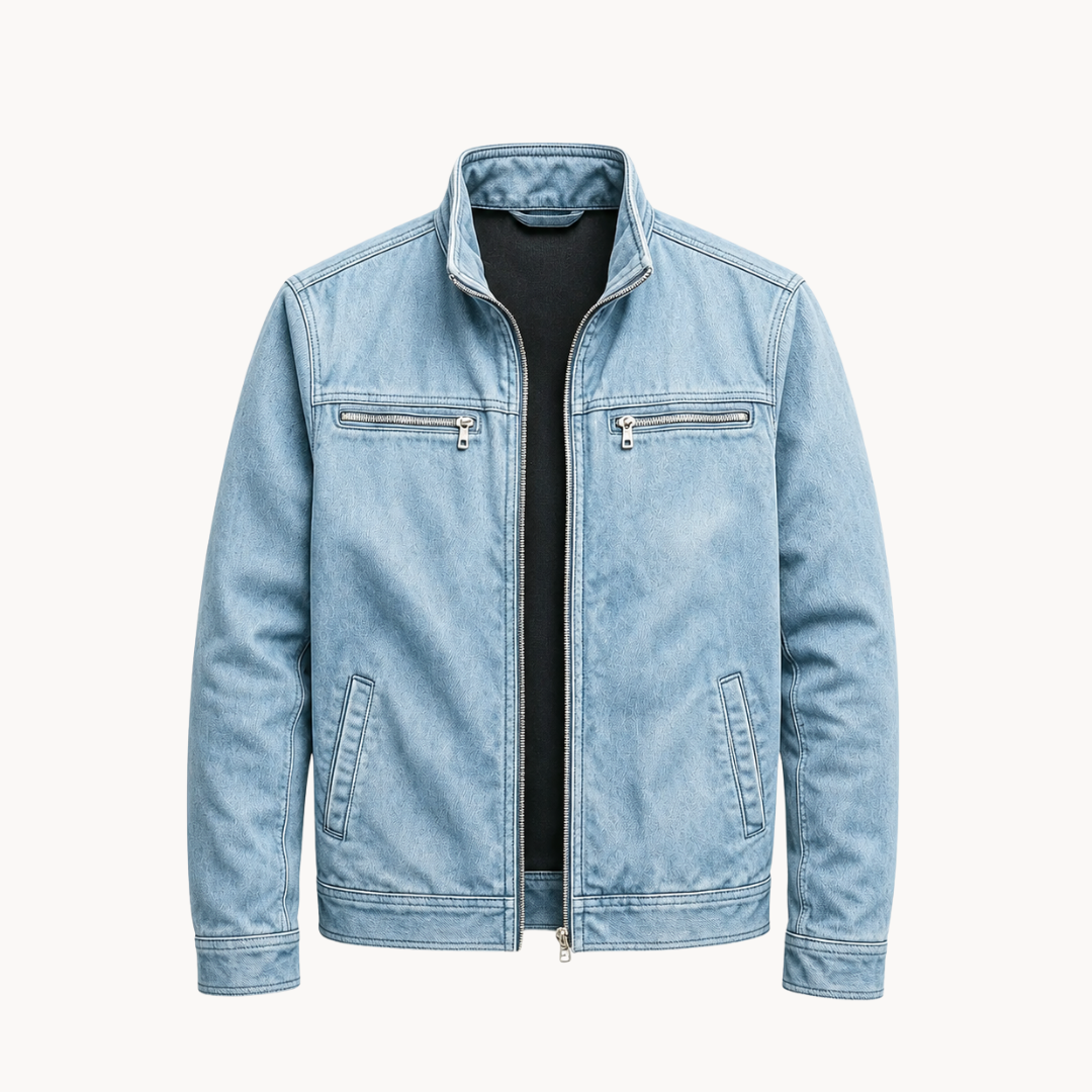 Calder | Stand-Collar Washed Cotton Jacket
