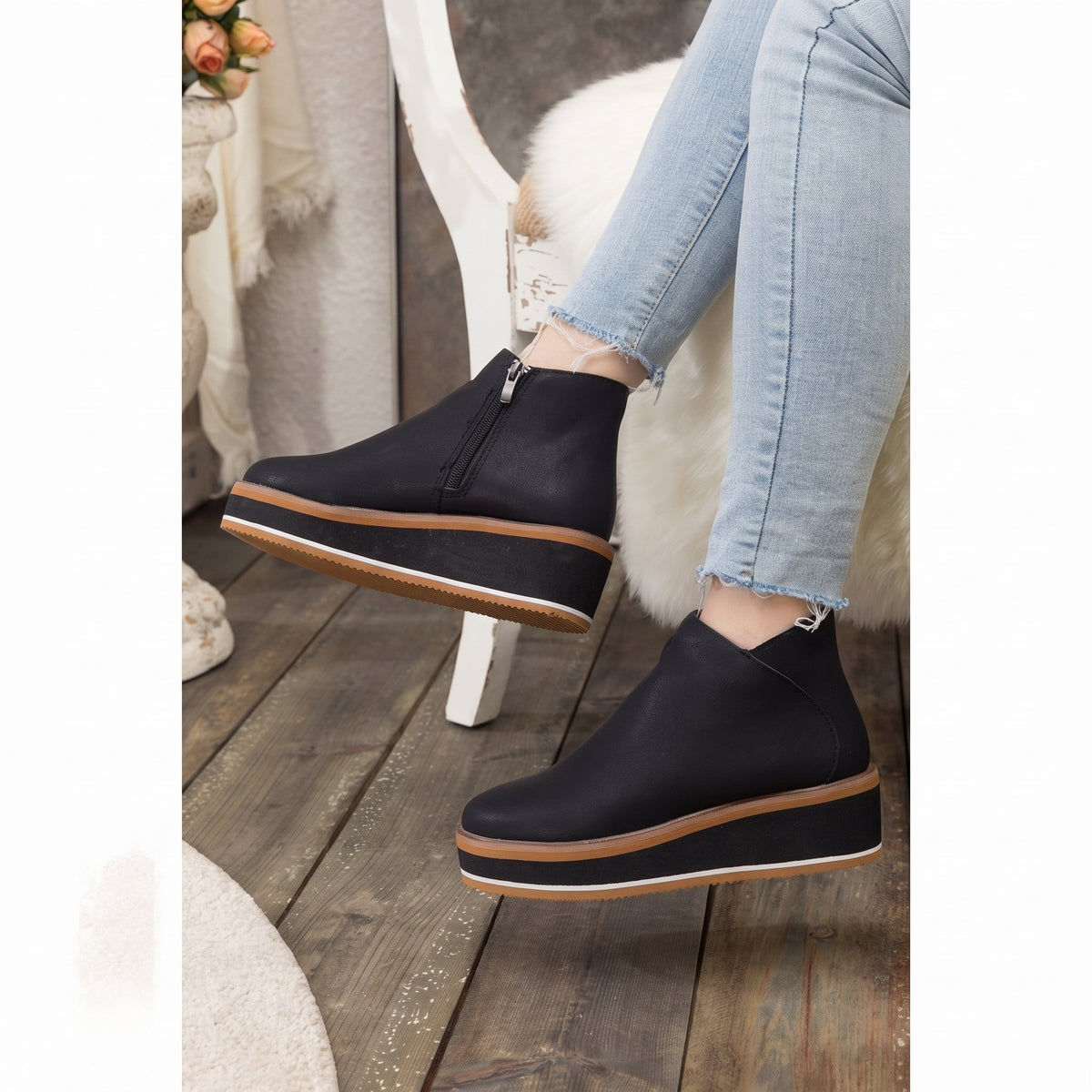 Marlowe | Platform Zip Ankle Boots