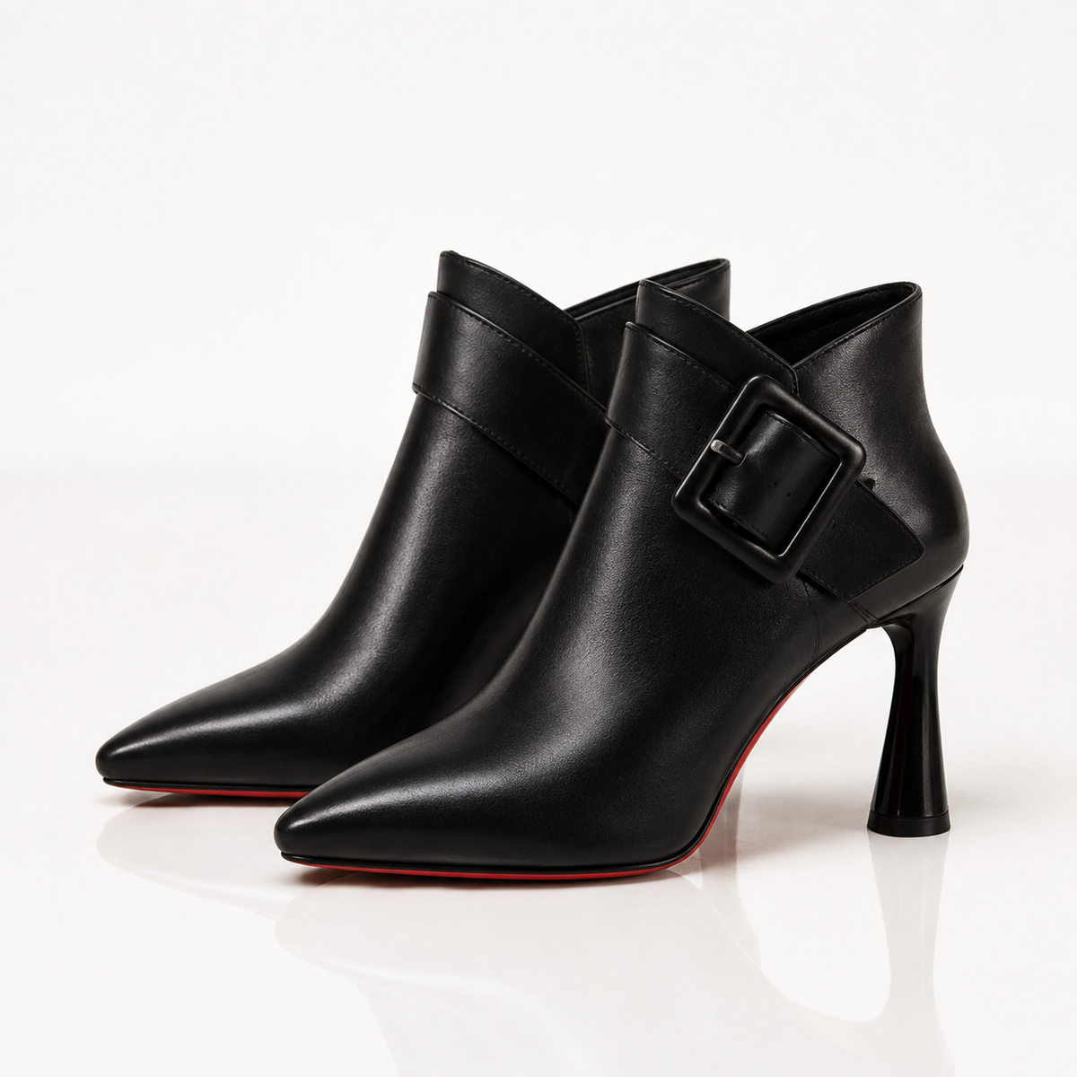 Valeria black boots pair