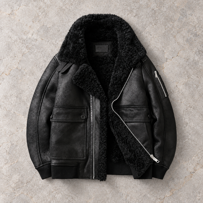 Thorne | Distressed Shearling Jacket