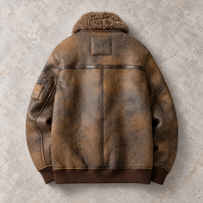 Thorne | Distressed Shearling Jacket