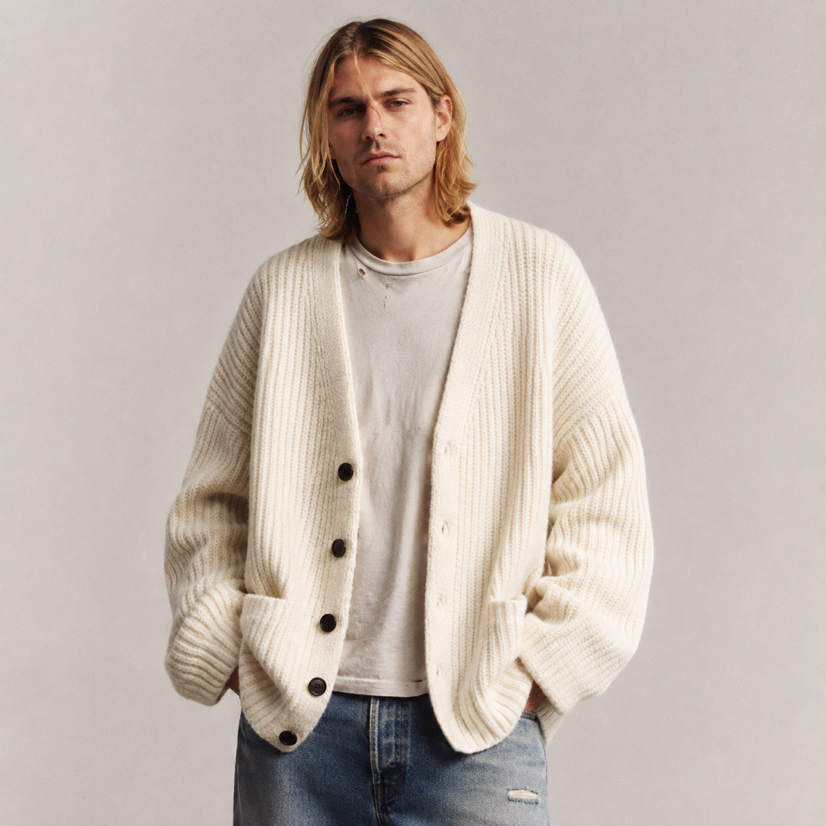 Nolan | Relaxed V-Neck Cardigan