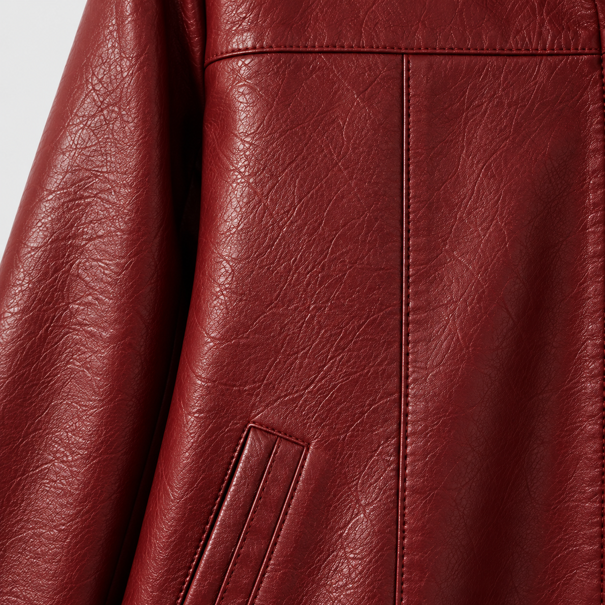 Raven Hooded Longline Leather Jacket