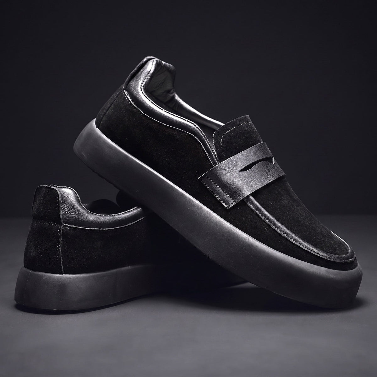 Carlton | Microsuede Penny Loafers