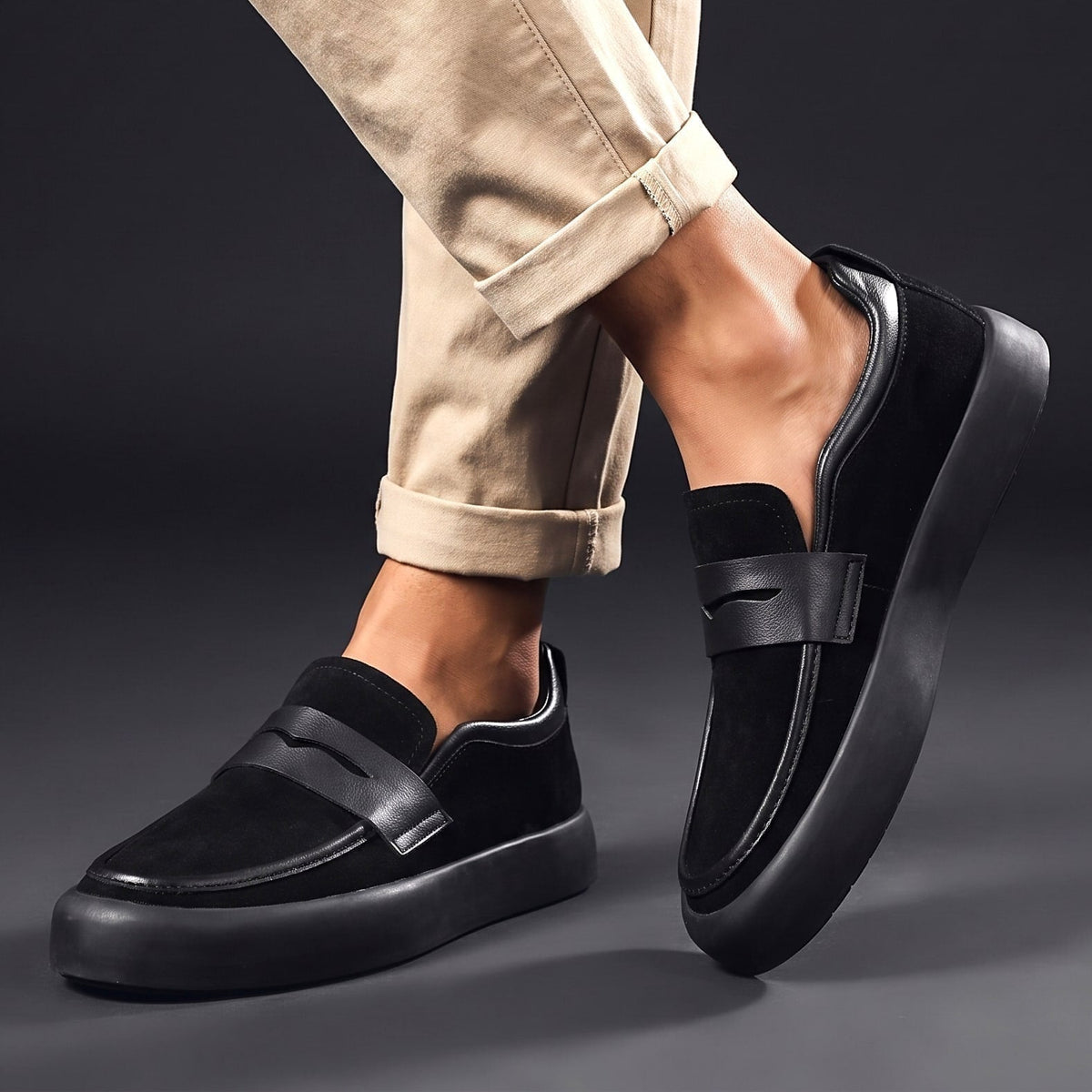 Carlton | Microsuede Penny Loafers