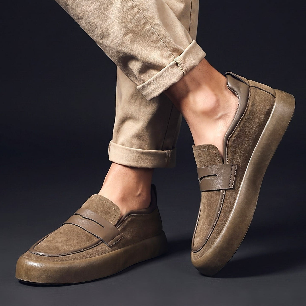 Carlton | Microsuede Penny Loafers