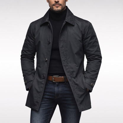 Ashford Tailored Mac Coat - Black
