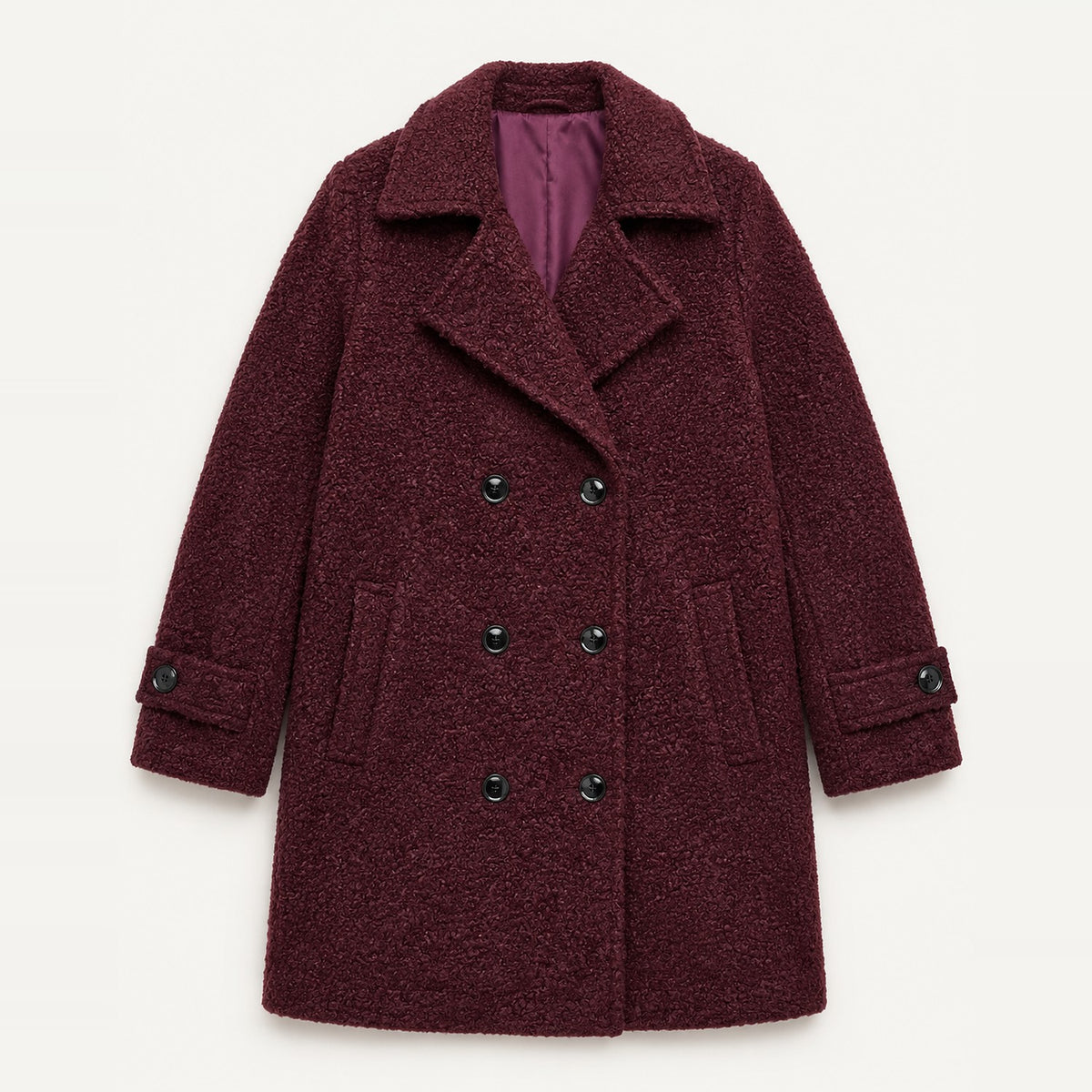 Aurelia Cozy Jacket in Burgundy