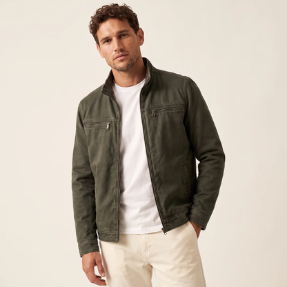 Calder | Stand-Collar Washed Cotton Jacket