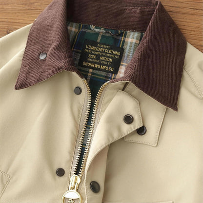 Braemar Waxed Field Jacket in Khaki, front