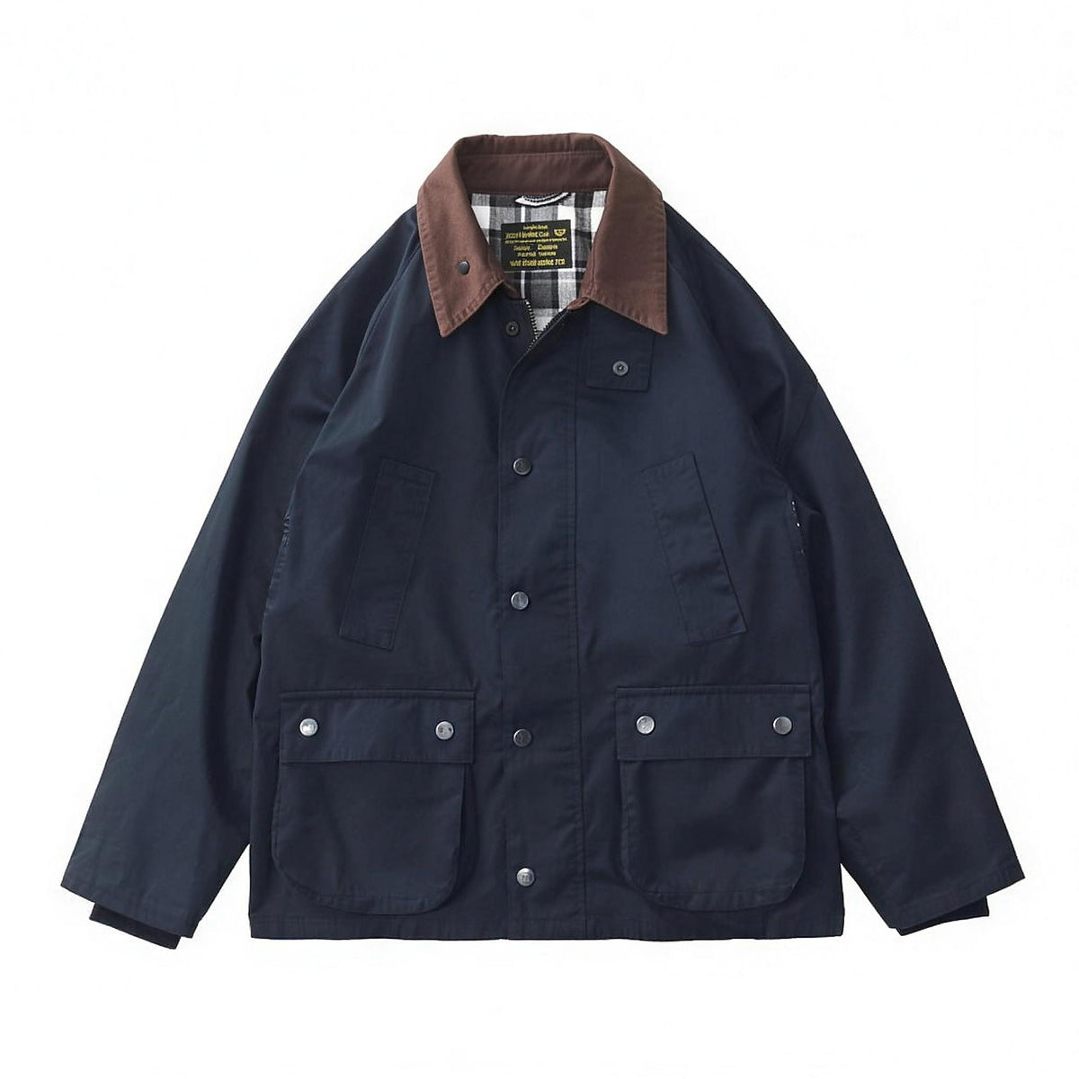 Braemar Waxed Field Jacket in Navy Waxed