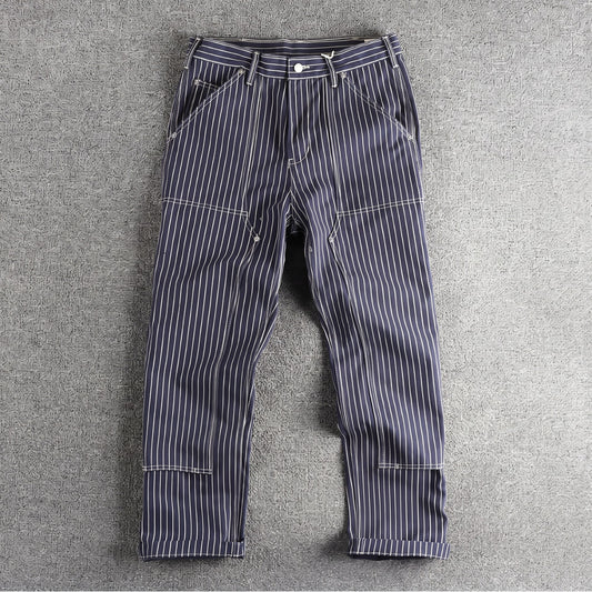 Brennan Trousers - Blue Stripes