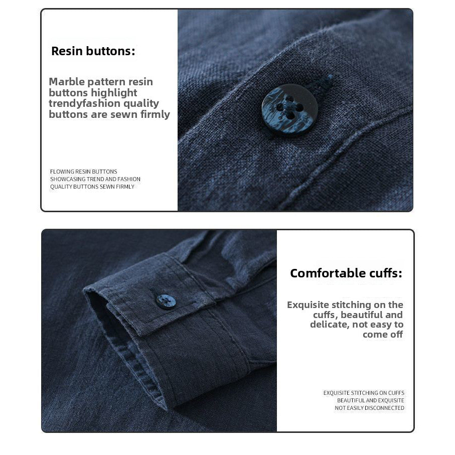 Evrey Collar Shirt buttons and cuff detail