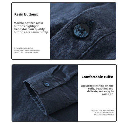 Evrey Collar Shirt buttons and cuff detail