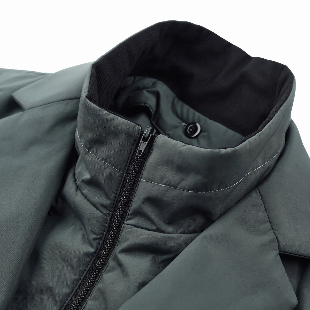 Whitmore Insulated Blazer inner stand collar and zip detail