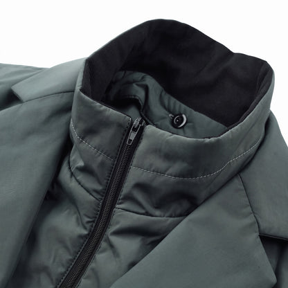 Whitmore Insulated Blazer inner stand collar and zip detail