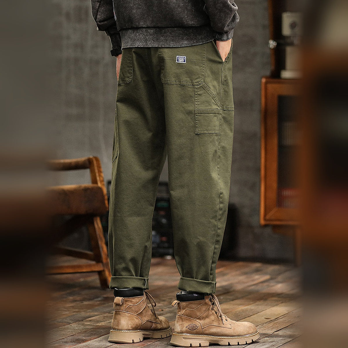 Hartley Utility Trousers - Army Green