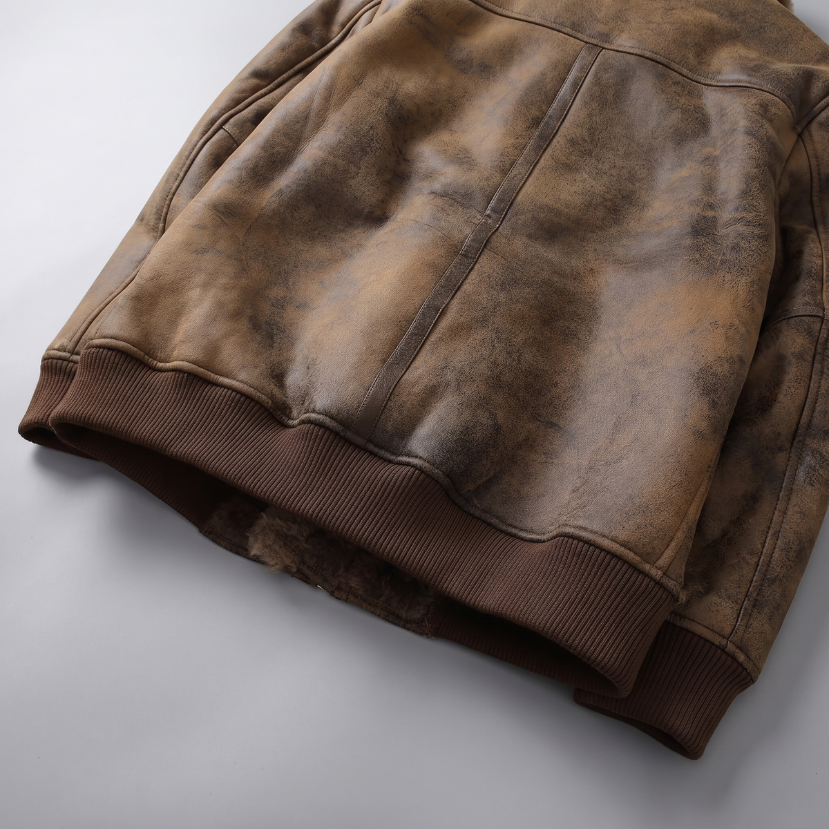 Heirloom Shearling Jacket - hem detail