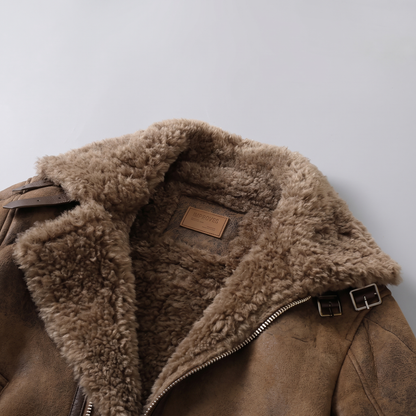 Heirloom Shearling Jacket - collar detail