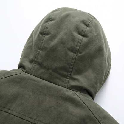 Kingsley parka detail: roomy hood