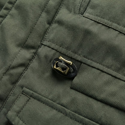 Kingsley parka detail: adjustable waist drawcord