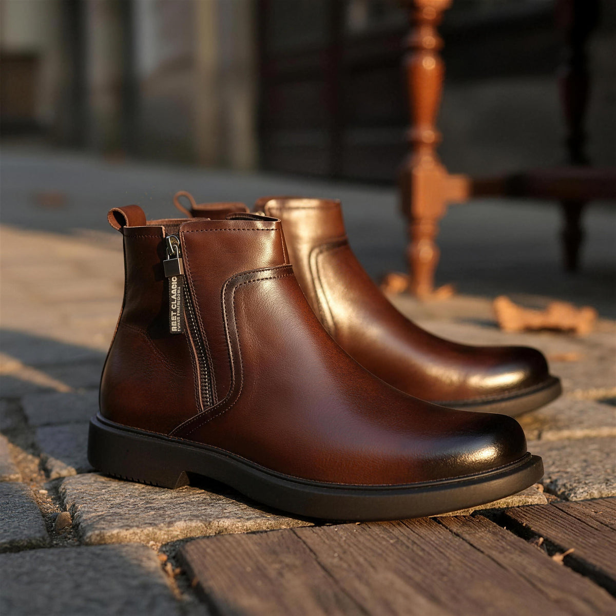 Dorian - Leather Dress Boots