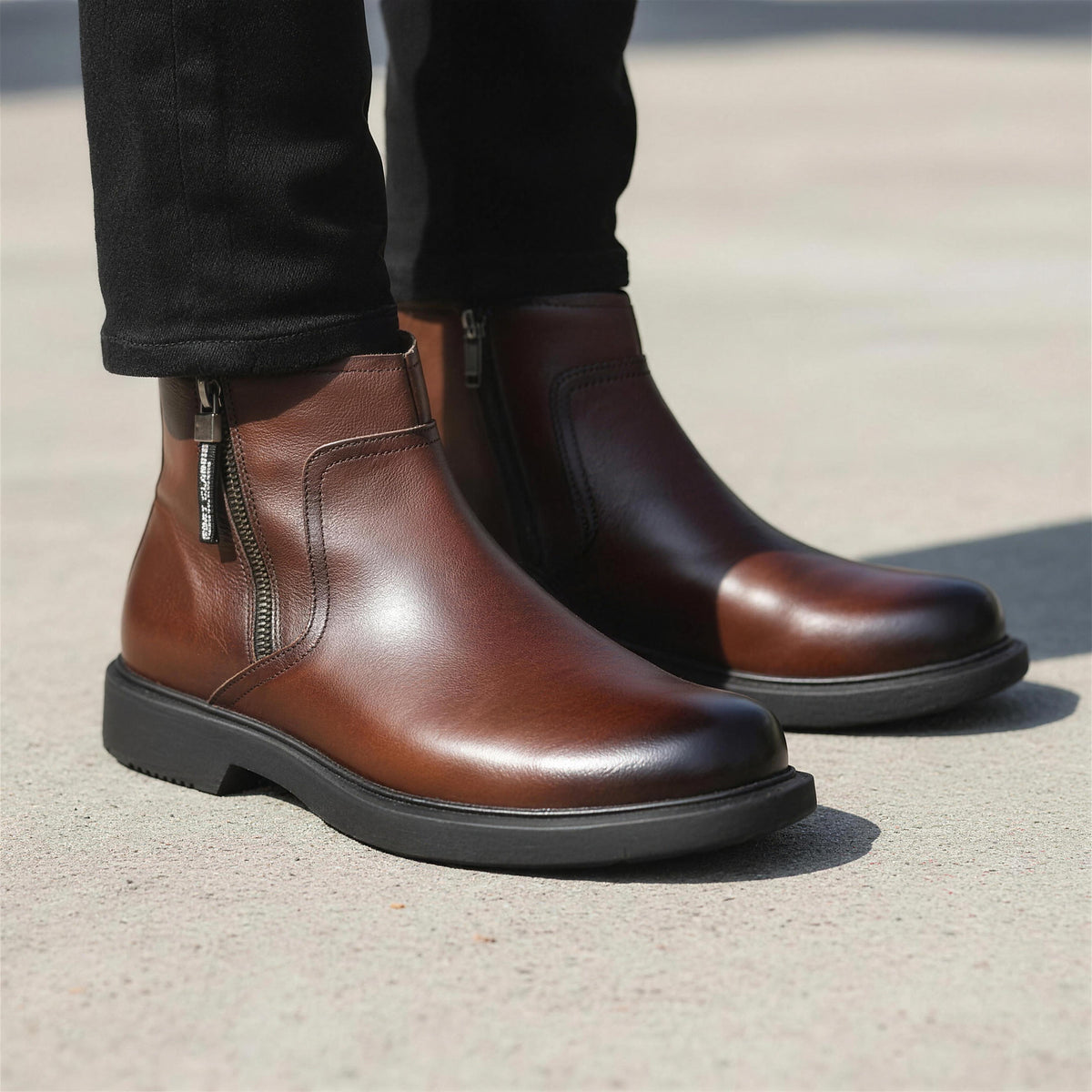 Dorian - Leather Dress Boots