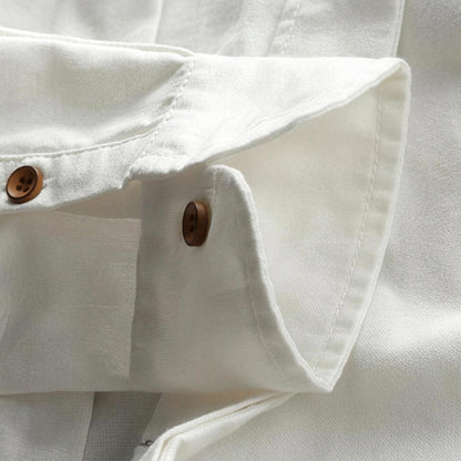 Kanata band collar shirt - buttoned cuff