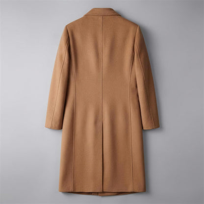 Rothley Wool Overcoat - Brown, back