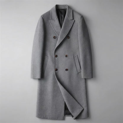 Rothley Wool Overcoat - Gray, front
