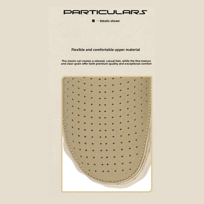 Breathable perforated insole detail