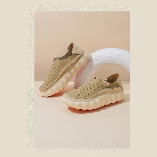 Pair of apricot Ryden loafers