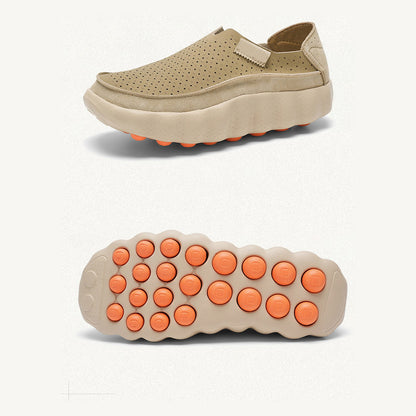 Apricot Ryden loafer, top and sole views