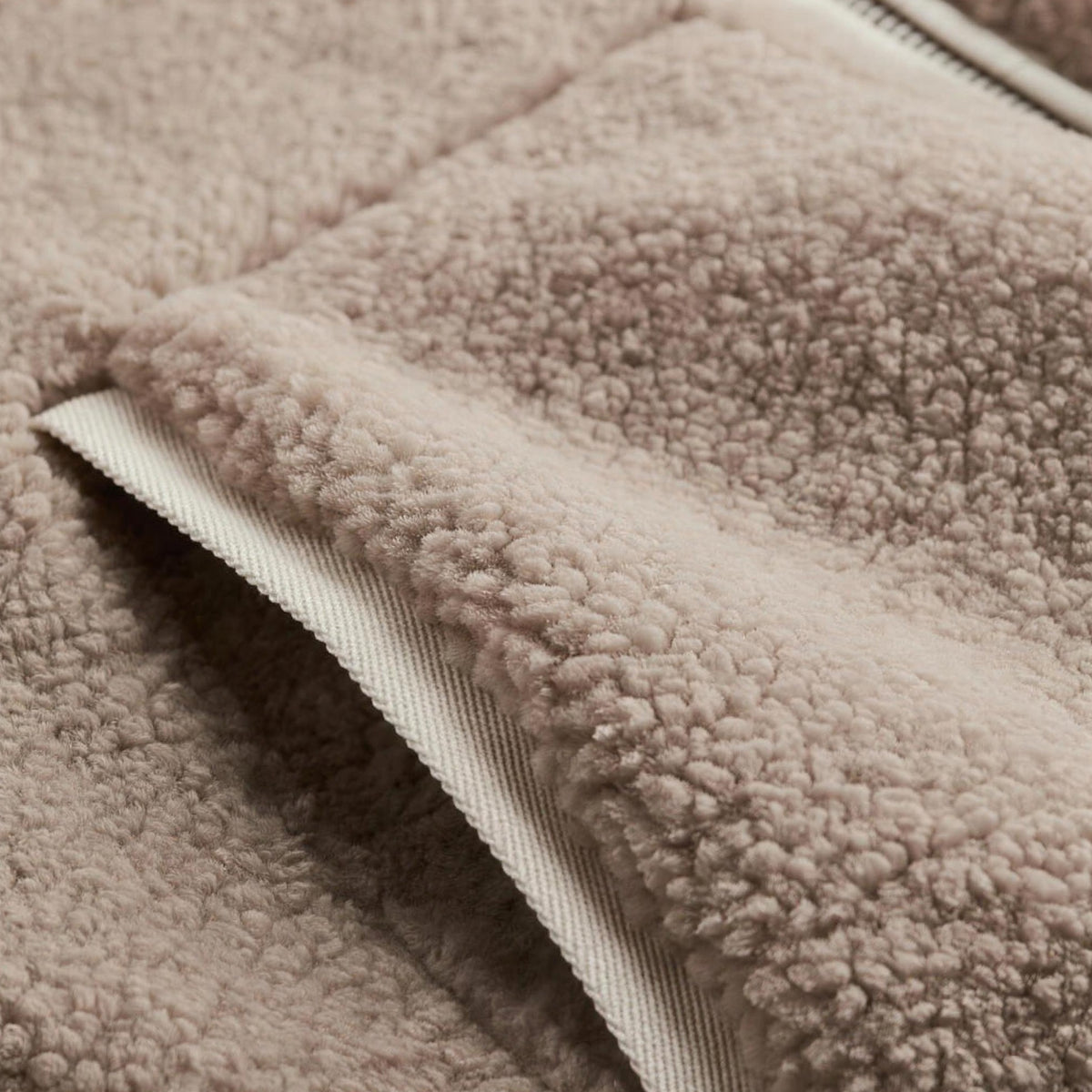 Sylvie alpaca coat pocket detail