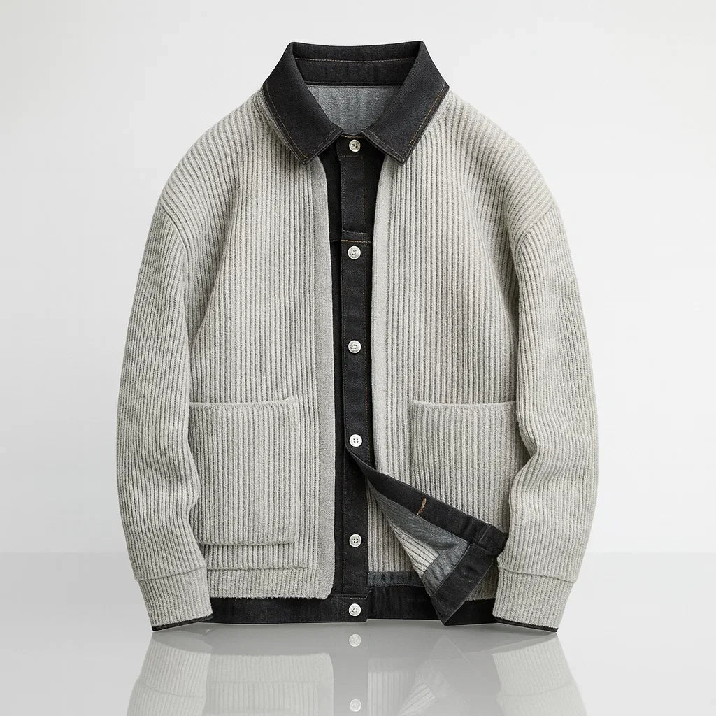Soren wool jacket in Grey, flat lay