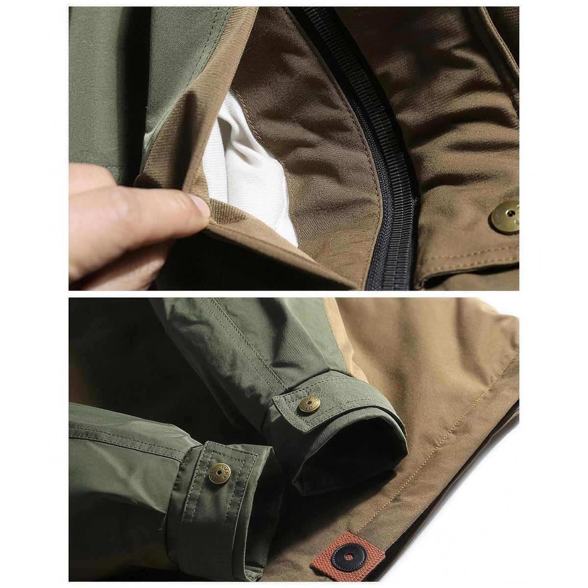 Quilted lining and cuff construction