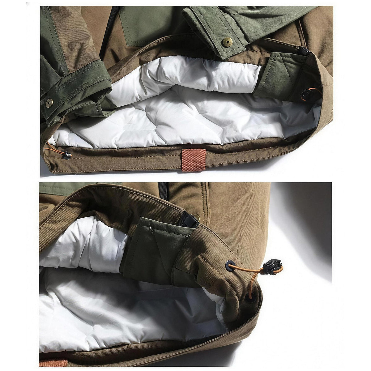 Insulated inner layer and hood drawcord