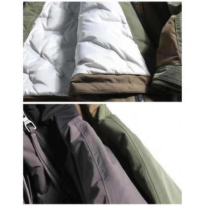 Quilted insulation inside the Rowe Alpine Anorak